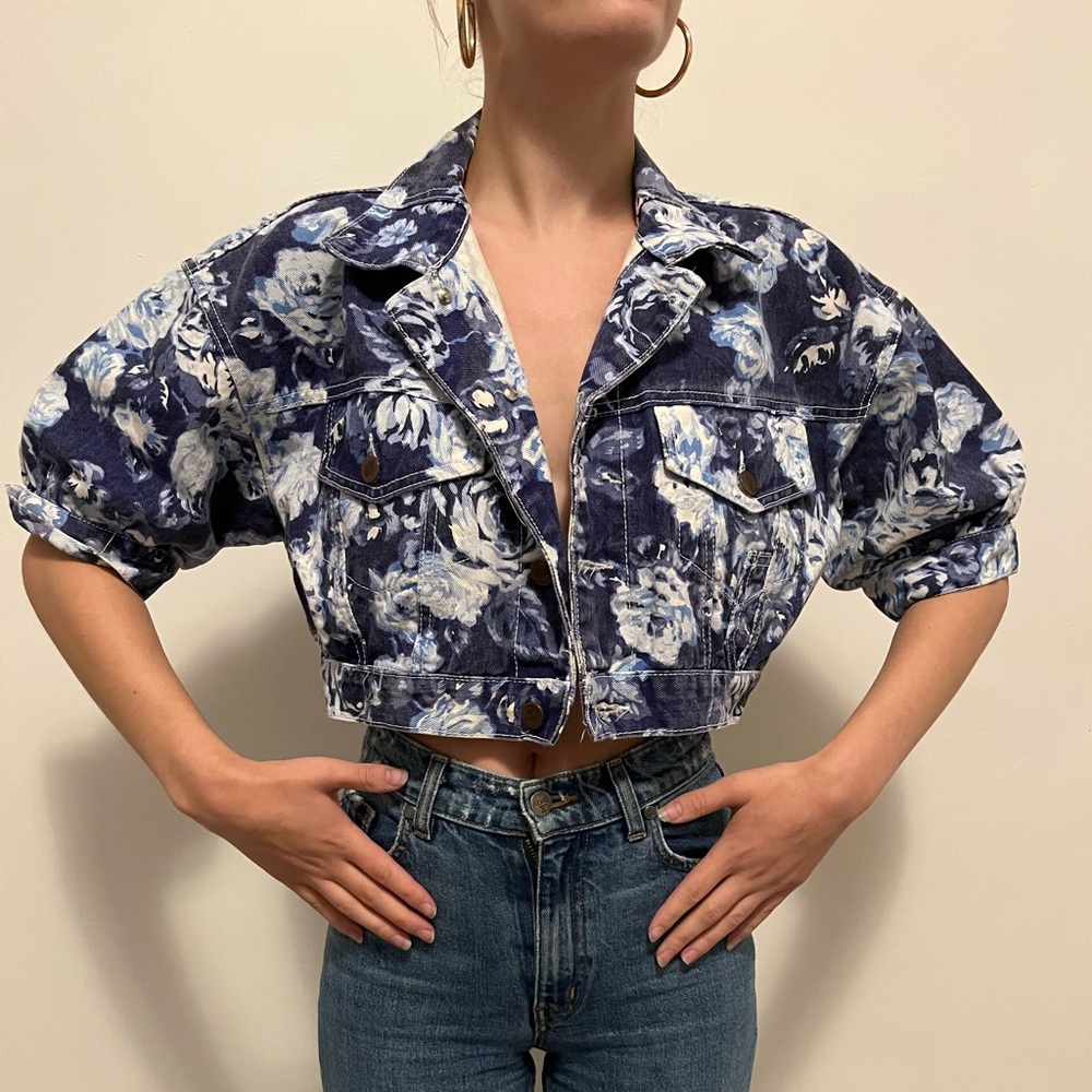 Vintage bongo crop shirt/jacket